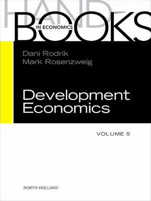 cover image of Handbook of Development Economics